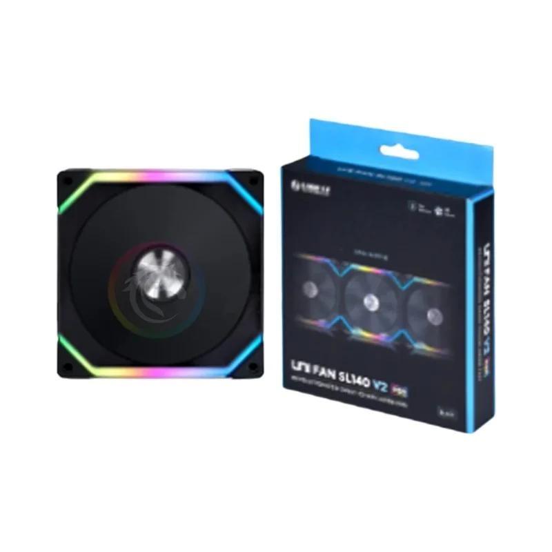 LIAN LI UNI FAN SL140 V2 RGB BK 5点セット Kit de Fans Lian Li Uni Fan SL V2 ARGB - SL120/SL140 - Controle L